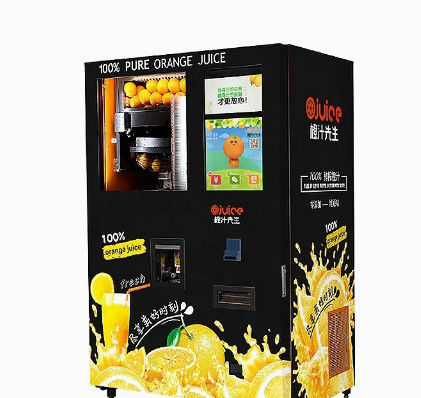 Havaalanı için Saimon Taze Meyve Suyu Otomatı 800W PLC Basınçlı kap