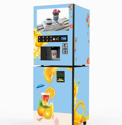 Soğutma Sistemli Self Servis Gıda Portakal Suyu Otomatı Bozuk Para Ödeme