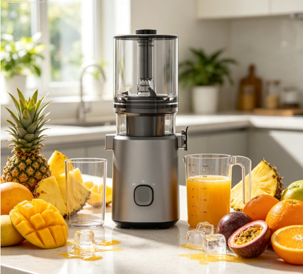 Fresh Smart HJ303 Ekstra Geniş Yavaş Sıkma Narenciye Sıkacağı – 155mm Ağız, 2400ml Hazne, 200W Soğuk Sıkım ve Kendi Kendini Temizleme Özelliği ile Bütün Ananas Gücüyle Sabahlarınızı Dönüştürün