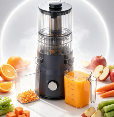Fresh Smart HJ103A Kompakt Yavaş Sıkma Meyve Sıkacağı – 135mm Geniş Hazneli Şık Çok Renkli Versiyon, 200W Soğuk Sıkma ve Küçük Mutfaklar İçin Kendi Kendini Temizleme Özellikli