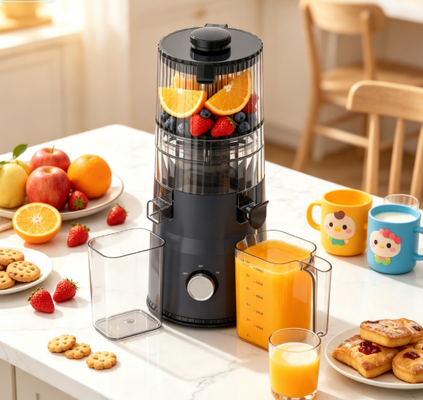 Fresh Smart HJ103 Kompakt Yavaş Sıkma Katı Meyve Sıkacağı – Her Sağlıklı Evin Kalbi, 135mm Geniş Ağız, 200W Soğuk Sıkma ve Kendiliğinden Temizleme Özellikli