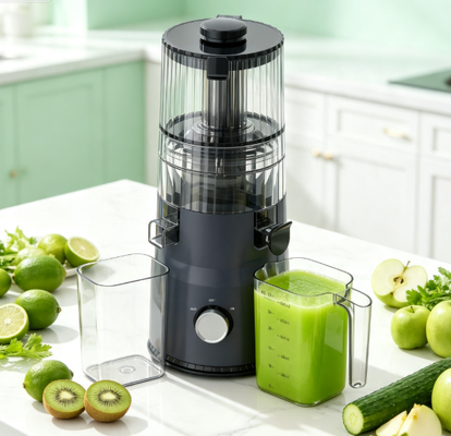 Fresh Smart HJ103 Kompakt Yavaş Sıkma Meyve Sıkacağı – Çiftlikten Sofraya Saniyeler İçinde 135mm Geniş Besleme Ağzı, 200W Soğuk Sıkma ve Kendi Kendini Temizleme Özellikli