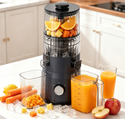 Fresh Smart HJ103 Kompakt Yavaş Sıkma Meyve Sıkacağı – Sağlık Severler İçin Mükemmel Hediye, 135mm Geniş Ağızlı, 200W Soğuk Sıkım ve Kendi Kendini Temizleme Özellikli