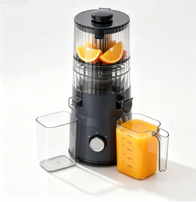 Fresh Smart HJ103 Kompakt Yavaş Sıkma Katı Meyve Sıkacağı – 135mm Geniş Besleme Ağzı, 200W Soğuk Sıkım ve Kendi Kendini Temizleme Özelliği ile Daireler, Karavanlar ve Küçük Evler İçin Mükemmel