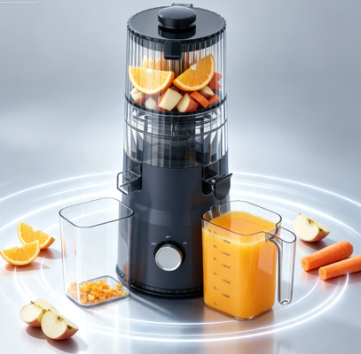 Fresh Smart HJ103 Kompakt Yavaş Sıkma Meyve Sıkacağı – 135mm Geniş Ağız, 200W Soğuk Sıkma ve Kendi Kendini Temizleme Özelliği ile Küçük Alanda Büyük Beslenme