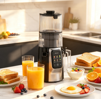 Fresh Smart HJ102D Çok Fonksiyonlu Yavaş Sıkma Meyve Sıkacağı – 6 Mod, 135mm Geniş Besleme Ağzı, 200W Soğuk Sıkım ve Kendi Kendini Temizleme Özellikli Nihai Sağlık Arkadaşı