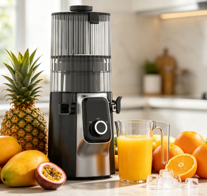 Fresh Smart HJ102C Yavaş Sıkma Meyve Sıkacağı – Mutfağınızı Sağlıklı Yaşamın Kalbi Haline Getiren, 3 Ayarlanabilir Hız, 135mm Geniş Besleme Ağzı, 200W Soğuk Sıkma ve Kendi Kendini Temizleme Özellikli Meyve Sıkacağı