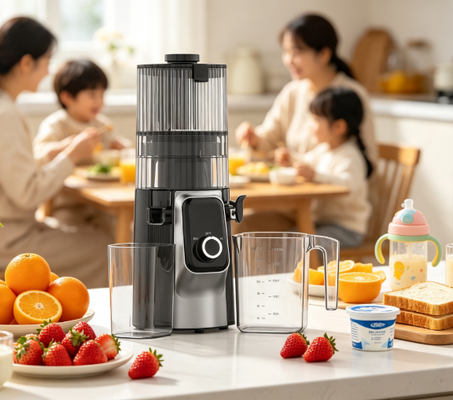 Fresh Smart HJ102C Yavaş Sıkma Katı Meyve Sıkacağı – Sağlıklı Lezzeti Bir Ödül Gibi Hale Getiren, 3 Ayarlanabilir Hızlı, 135mm Geniş Ağızlı, 200W Soğuk Sıkım ve Kendi Kendini Temizleyen Katı Meyve Sıkacağı