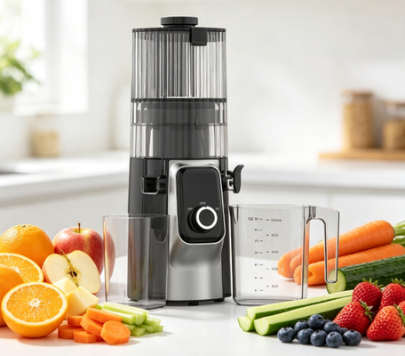 Fresh Smart HJ102C Yavaş Sıkma Katı Meyve Sıkacağı – Sağlıklı Yaşamı Unutulmaz Kılan, 3 Ayarlanabilir Hız, 135mm Geniş Besleme Ağzı, 200W Soğuk Sıkma ve Kendi Kendini Temizleme Özellikli Meyve Sıkacağı