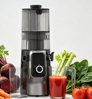 Fresh Smart HJ102C Yavaş Sıkma Meyve Sıkacağı – 3 Ayarlanabilir Hız, 135mm Geniş Besleme Ağzı, 200W Soğuk Sıkım ve Kendi Kendini Temizleme Özellikleriyle En Üst Düzey Sıkma Deneyimi