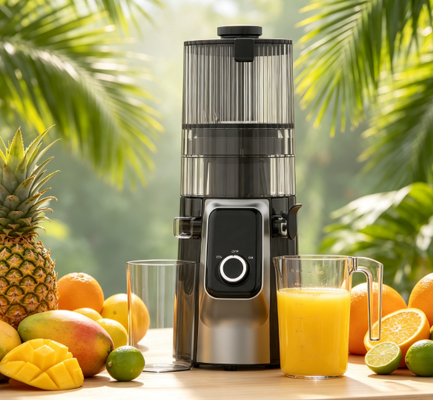 Fresh Smart HJ102C Yavaş Sıkma Meyve Sıkacağı – 3 Ayarlanabilir Hız, 135mm Geniş Besleme Ağzı, 200W Soğuk Sıkım ve Kendi Kendini Temizleme Özellikleriyle En Üst Düzey Sıkma Deneyimi