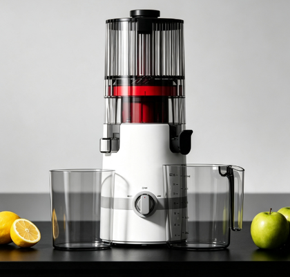 Fresh Smart HJ102B Yavaş Sıkma Meyve Sıkacağı – 135mm Besleme Ağzı, 200W Soğuk Sıkım, Kendi Kendini Temizleme ve Aile Güvenliği Tasarımı ile Her Günü Daha Aydınlık Hale Getirin