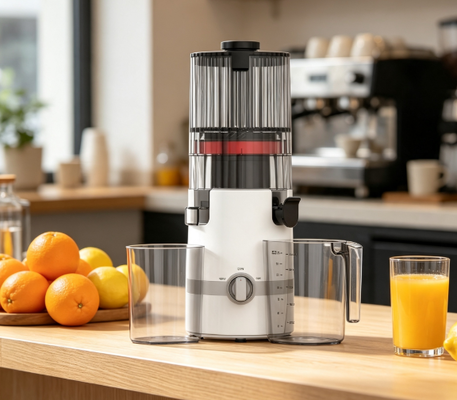 Fresh Smart HJ102B Yavaş Sıkma Katı Meyve Sıkacağı – 135mm Hazne, 200W Soğuk Sıkım, Kendi Kendini Temizleme ve Güvenli Tasarım ile Ailenizin Sağlığı İçin En Üstün Araç