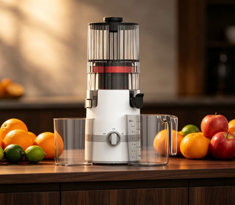 Fresh Smart HJ102B Yavaş Sıkma Meyve Sıkacağı – 135mm Ağız, 200W Soğuk Sıkım, Kendi Kendini Temizleme ve Akıllı Kilit Sistemi ile Taze Suyun Aile Güvenliğiyle Buluştuğu Yer