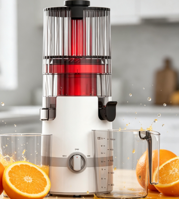 Fresh Smart HJ102B Slow Masticating Juicer 135mm Çukurlu, 200W Soğuk Baskı, Kendini Temizleyici ve Günlük Sağlık için Gelişmiş Güvenlik Kilitli Akıllı Aile Seçimi