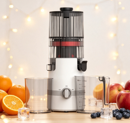 Fresh Smart HJ102B Yavaş Sıkma Narenciye Sıkacağı – Akıllı Sensörlü, Güvenlik Kilidi Sistemi, 135mm Geniş Ağız, 200W Soğuk Sıkma Motoru ve Kendiliğinden Temizleme Özellikli, Güvenle Günlük Sıkma İçin