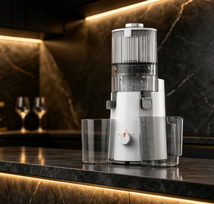 Fresh Smart HJ102A Yavaş Çiğnenen Meyve Meyve Çekicisi 55 RPM Soğuk Baskı Çekicisi 135mm Tam Meyve Çekicisi, Kendini Temizleyici, Sağlıklı Yaşam İçin BPA Serbest ve Sessiz Motor