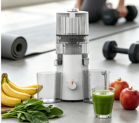 Fresh Smart HJ102A Yavaş Çiğnenen Meyve Meyvesini Çökeci 135mm Geniş Çukurlu, Kendini Temizleme Fonksiyonu ve BPA-Bünyesiz Malzemeler