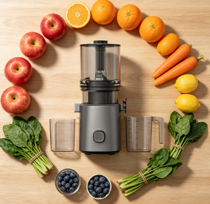 Fresh Smart HJ303 Yavaş Sıkma Narenciye Sıkacağı — Geri Adım Atmanıza İzin Verir