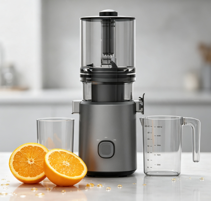 Fresh Smart HJ303 Geniş Besleme Yavaş Sıkma Katı Meyve Sıkacağı — 155mm Ağız, 2400ml Hazne, 200W Motor