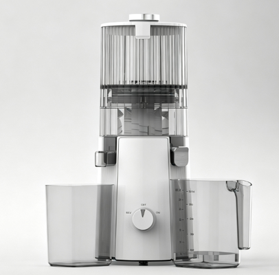 HJ102A Ticari Sınıf Ev Sıkacağı – 200W Bakır Motor, 135mm Geniş Besleme Ağzı, 1000ml Meyve Suyu Kabı, 800ml Posa Kabı