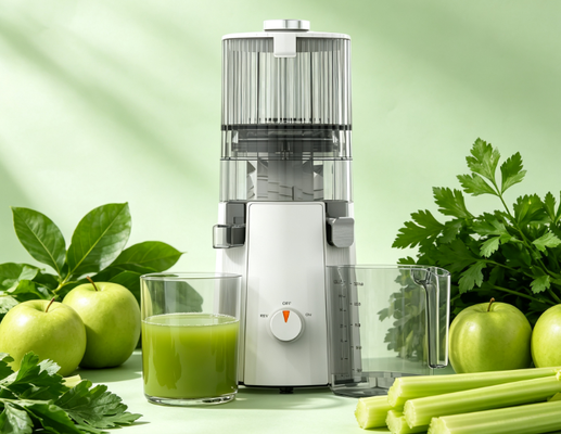 HJ102A Çok Fonksiyonlu Yavaş Sıkacak - Meyve Suyu, Smoothie, Dondurma Uyumlu, 55 RPM Düşük Hız, BPA İçermez